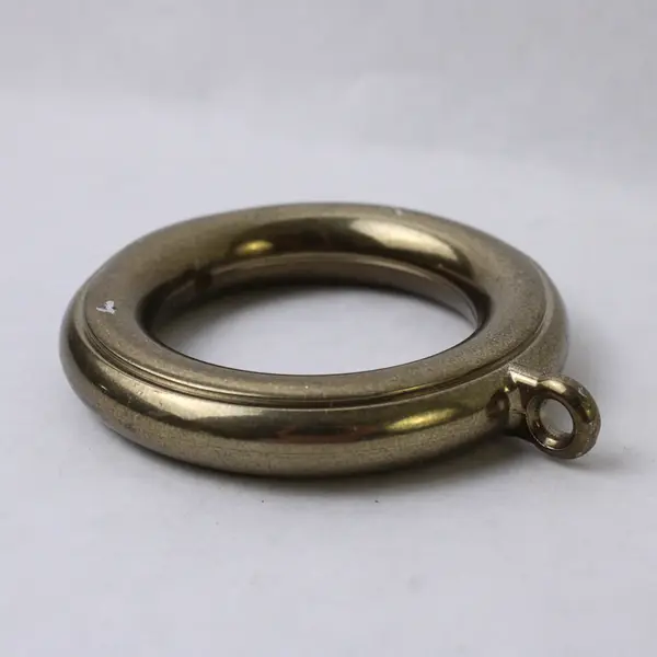 Lot of 26 Brass Color Plastic Curtain Rings with Eyelets