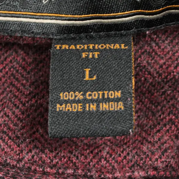 J.S. A. Bank Reserve Men's Cotton Crewneck Sweater Burgundy L