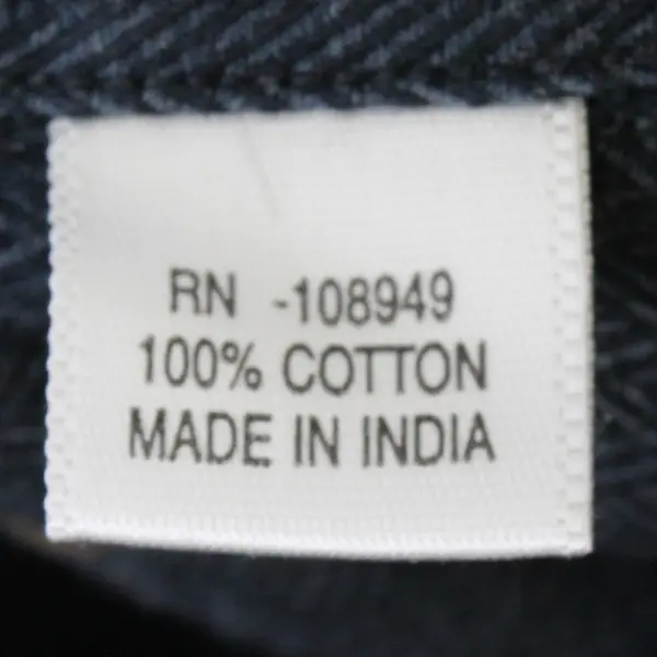 Alex Cannon Men's Dark Herringbone Long Sleeve Button-Up Shirt L