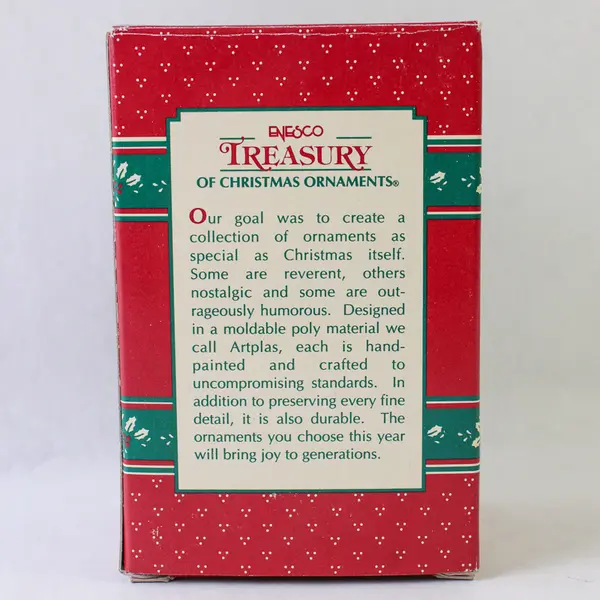 1995 Enesco How Do I Love Thee Native American Mouse Couple Christmas Ornament