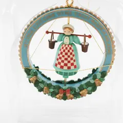 VTG 1991 Enesco Eight Maids A Milking Christmas Ornament