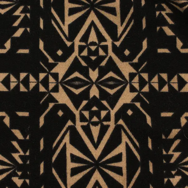 French Atmosphere Brown/Black Quarter Length Sleeve Shirt Dress Women's Size S/M