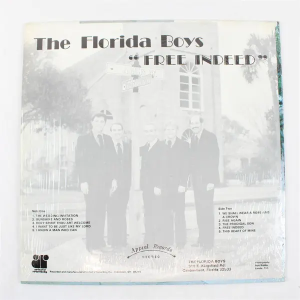 The Florida Boys "Free Indeed" 12" Vinyl Record