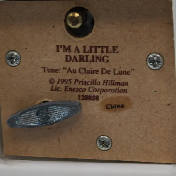Cherished Teddies by Enesco I'm A Little Darling Au Clair De Lune Music Box