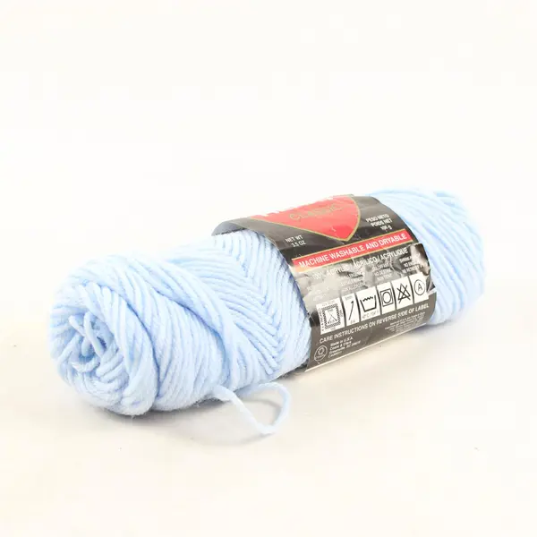 Lot 2 Skeins 4 Ply Vintage Skeins Yarn, Navy Blue & Pale Blue