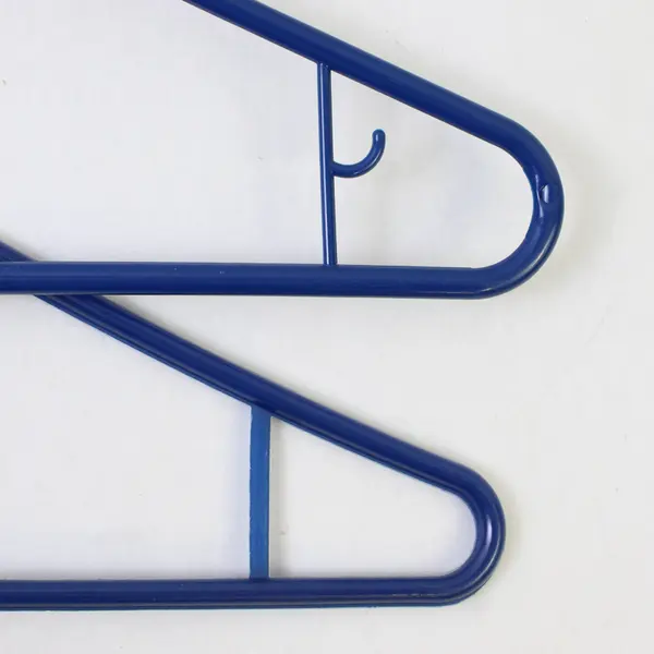 Mixed Lot of 10 Varied Blue Plastic Clothes Hangers