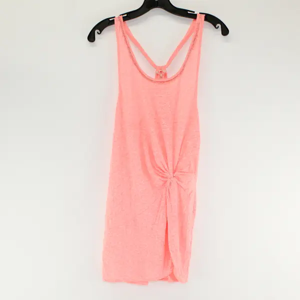 Pink Victoria's Secret Solid Neon Pink Color Sleeveless Shirt Top Women's Sz S/P
