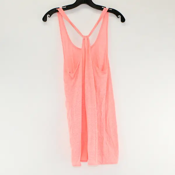 Pink Victoria's Secret Solid Neon Pink Color Sleeveless Shirt Top Women's Sz S/P