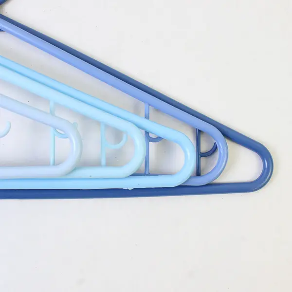 Mixed Lot of 10 Varied Blue Plastic Clothes Hangers Closet Storage