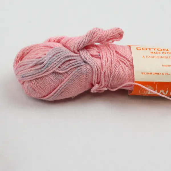 Lot of 4 Skeins of Pale Pink Yarn, 2 are Unger's Cotton Crepe