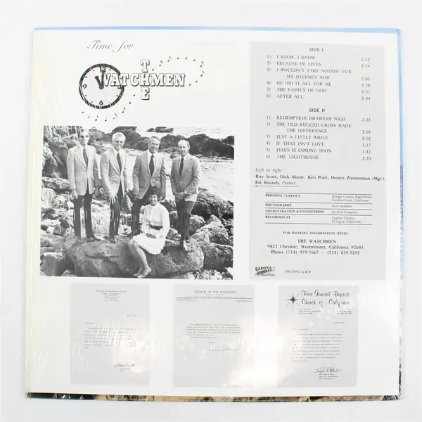 The Watchmen Time for 12" Vinyl Record