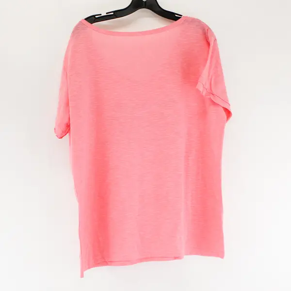 Unbranded Neon Pink "...Stay Away From Me" Short Sleeve Shirt Top Women's L/XL