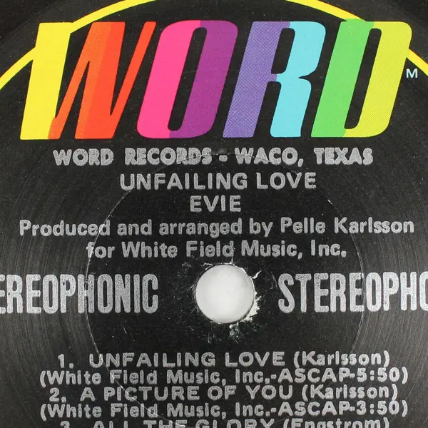 Evie Unfailing Love 12" Vinyl Record