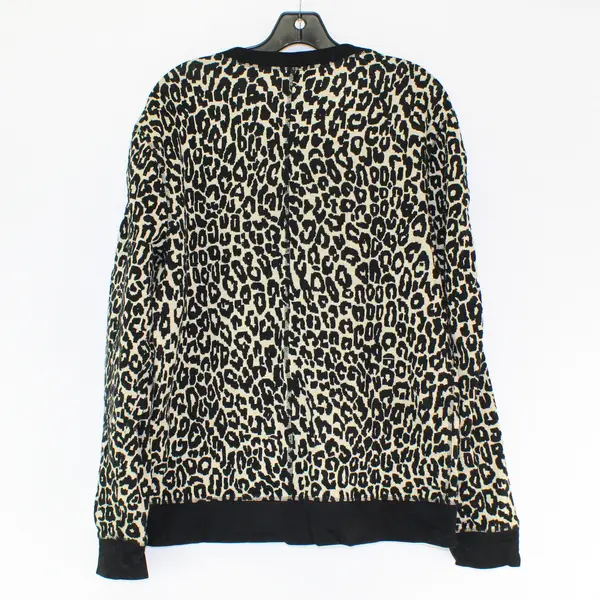 Timo Weiland Brown/Black Leopard Long Sleeve Sweater Top Women's Size 6