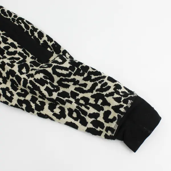 Timo Weiland Brown/Black Leopard Long Sleeve Sweater Top Women's Size 6