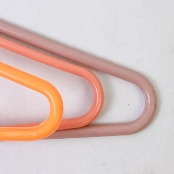 Mixed Lot of 10 Coral Plastic Clothes Hangers