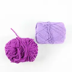 Lot 2 Small Skeins of Purple/Lavender Colored Yarn, one Pingouin Corrida 5