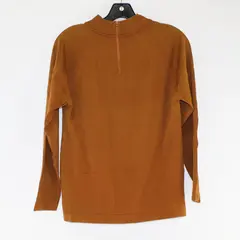 Vintage Darlene Solid Brown Color Long Sleeve Sweater Top Women's Size S/M