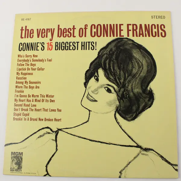 Connie Francis - "The Very Best of Connie Francis" - 12" Vinyl Record