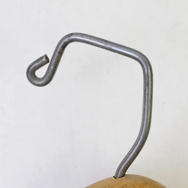 Lot of 5 Vintage Wooden Suit Hangers Closet Storage