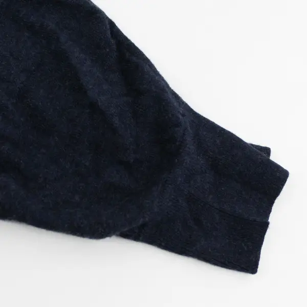 Mossimo Solid Navy Blue Color Knit Half Length Sleeve Cardigan Top Womens Size M