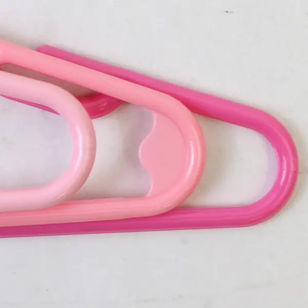 Mixed Lot of 10 Pink Plastic Kids Clothes Hangers