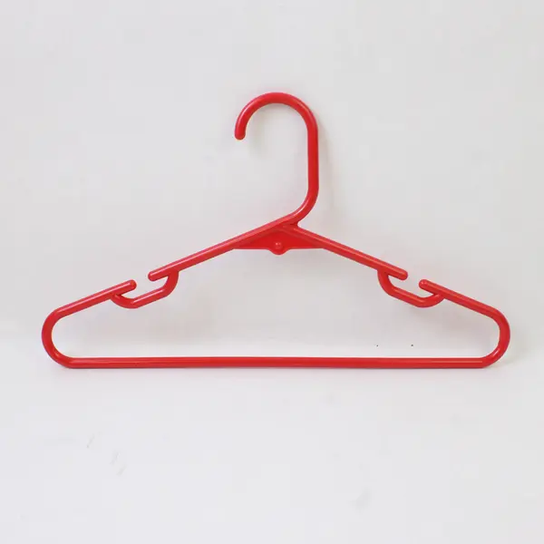 Mixed Lot of 10 Red White and Blue Plastic Kids Clothes Hangers