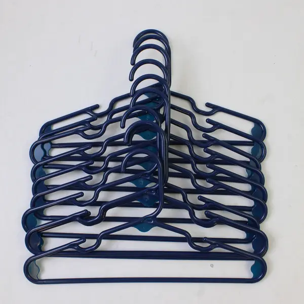 Mixed Lot of 10 Navy Blue Plastic Kids Clothes Hangers