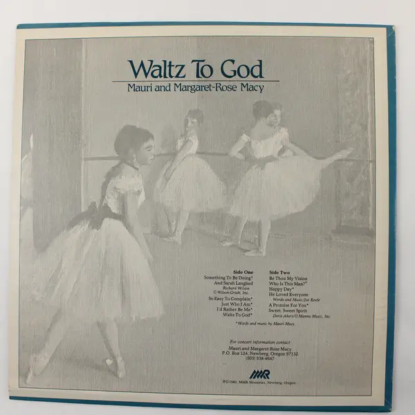 Mauri and Margaret-Rose Macy Waltz To God 12" Vinyl Record