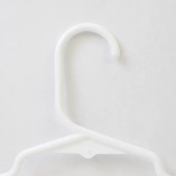 Mixed Lot of 10 White Plastic Kids Clothes Hangers Closet Storage