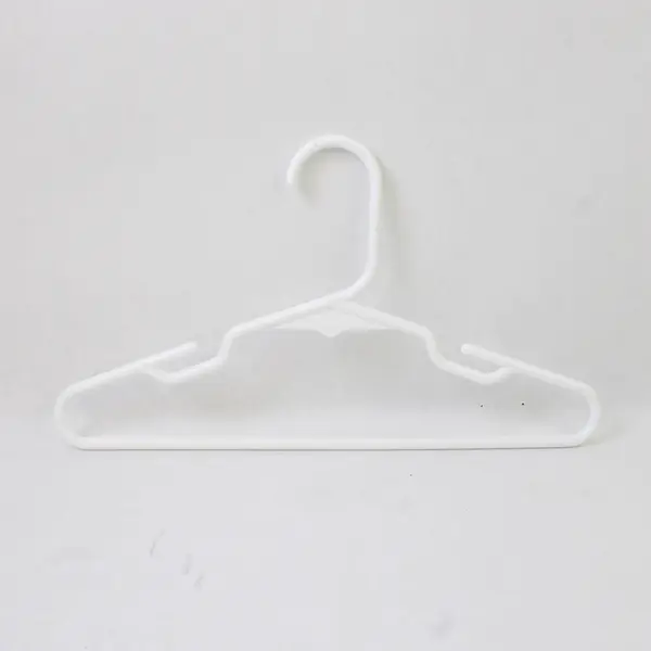 Mixed Lot of 10 White Plastic Kids Clothes Hangers Closet Organization