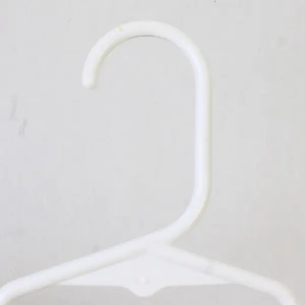 Mixed Lot of 10 White Plastic Kids Clothes Hangers Closet Organization