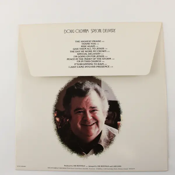 Doug Oldham 'Special Delivery', 12" Vinyl Records