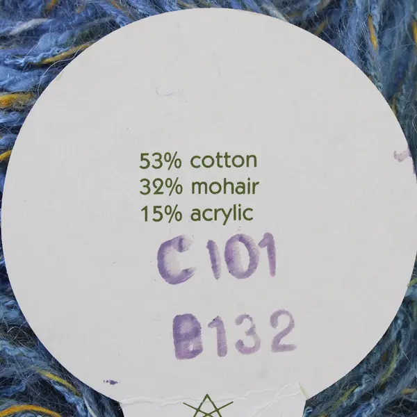 Lot of 2 Skeins of Knitting Yarn, Royal Blue and Paler Blue Hue, New 