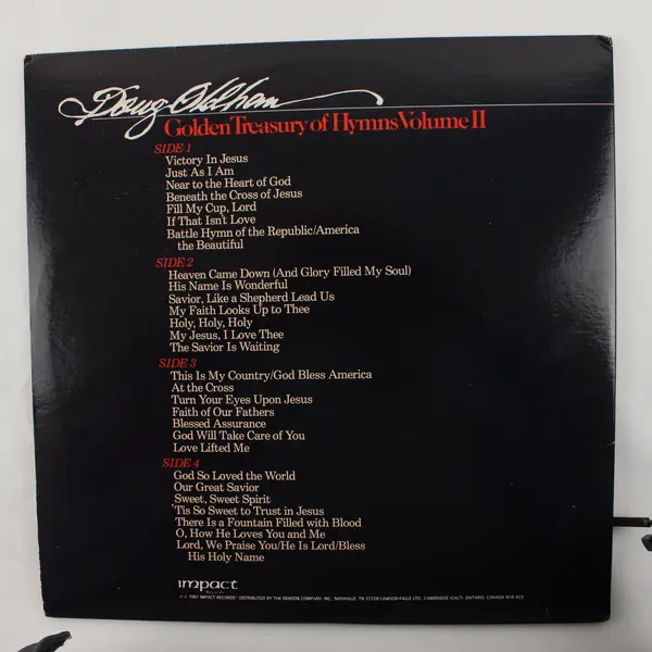 Doug Oldham Golden Treasury Of Hymns Vol 2 Set 12" Vinyl Record