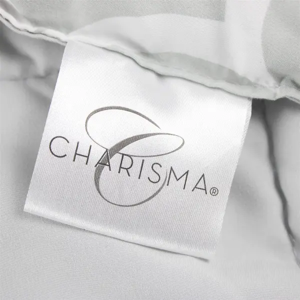 Charisma Gray/White Geometric Pattern Queen Comforter 100% Polyester