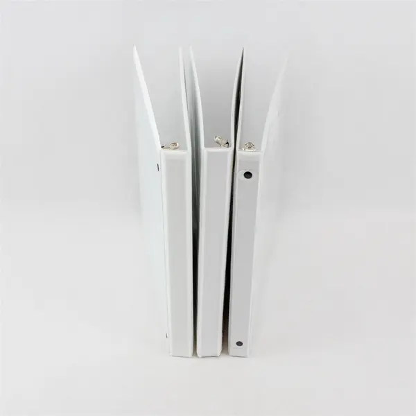 Lot of 3 White 1/2-Inch 3-Ring Binders School Office Supplies