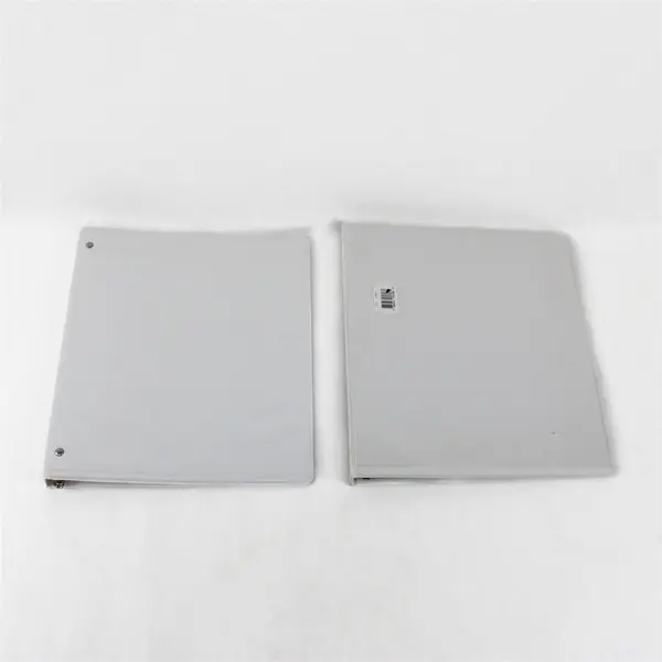 Lot of 3 White 1/2-Inch 3-Ring Binders School Office Supplies