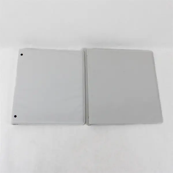 Lot of 4 White 1/2-Inch 3-Ring Binders School Office Supplies