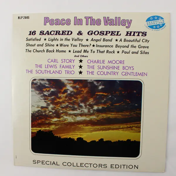 Peace in the Valley 16 Sacred & Gospel Hits 12" Vinyl Record