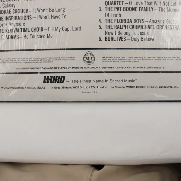 Great Gospel Songs 2 Albums 12" Vinyl Record