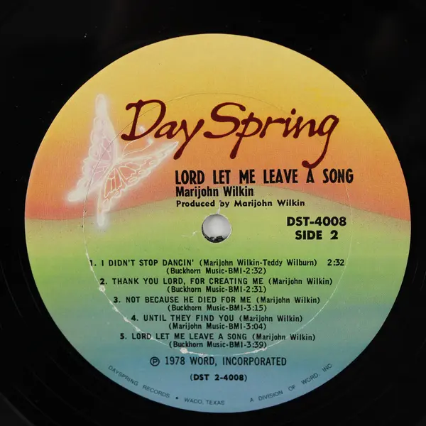 Marijohn  - Lord, Let Me Leave A Song 12" Vinyl Record