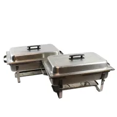 Set of 2 Commercial Countertop Food Warmers for Buffets & Catering 
