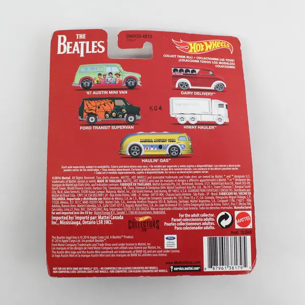 2016 Hot Wheels  Real Riders The Beatles A Hard Day's Night Dairy Delivery  NIP