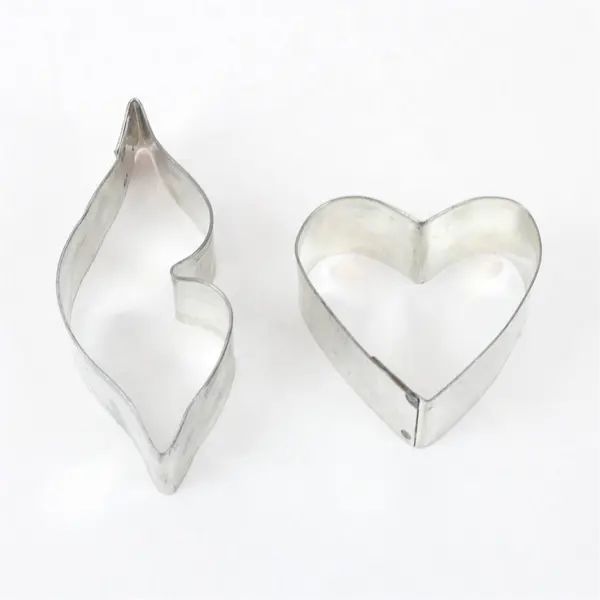 Mixed Lot of 9 Metal Cookie Cutters Varied Shapes