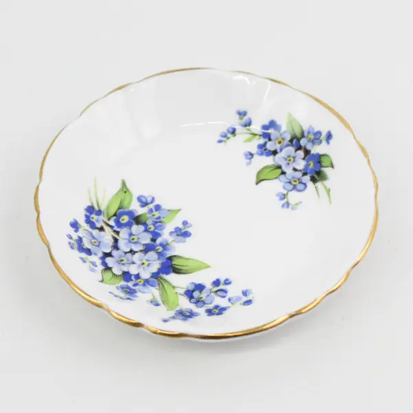 Royal Windsor Fine Bone China Cup and Saucer Set Blue Floral Design