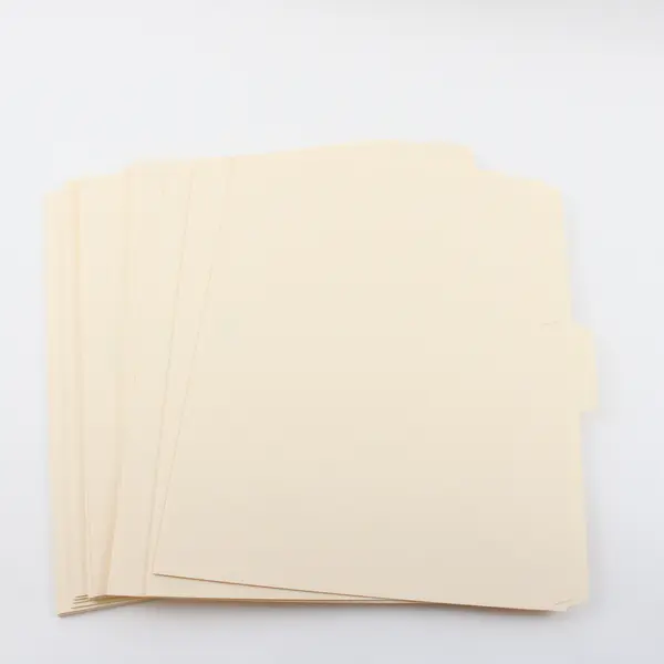 Lot of 23 Manila File Folders Used Office Filing Organization