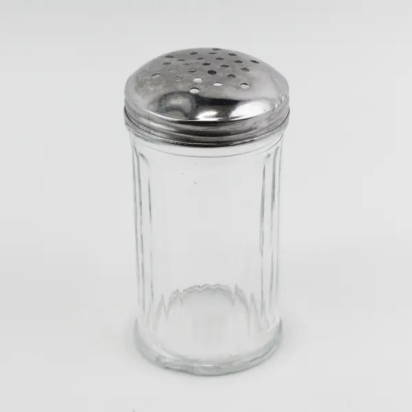 Vintage Libbey of Canada Clear Ribbed Glass Parmesan Cheese Shaker