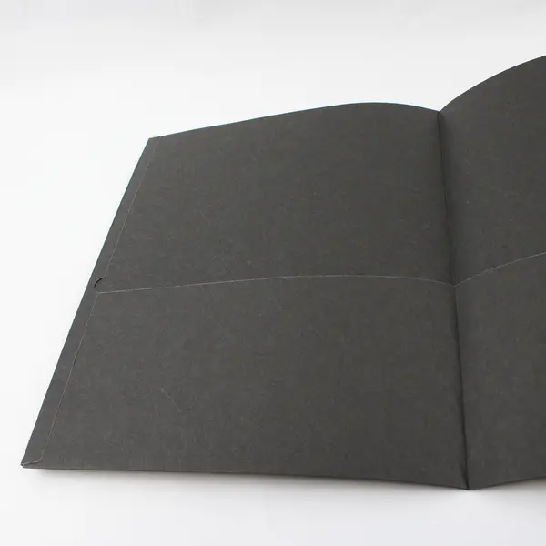 Lot of 10 Staples Black Cardstock One-Pocket Folders 