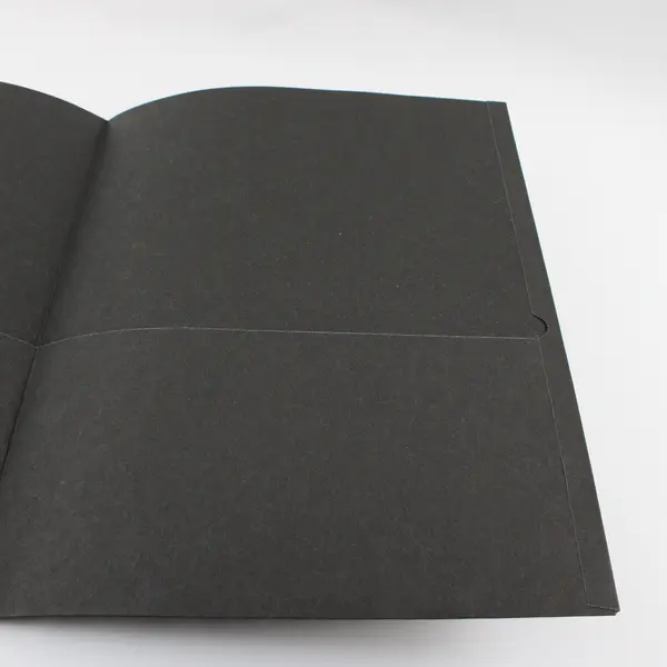 Lot of 10 Staples Black Cardstock One-Pocket Folders 